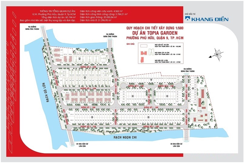 Bản vẽ quy hoạch chi tiết phân lô dự án Topia Garden