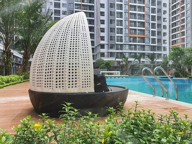 Khu vực bể bơi dự án Safira Khang Điền