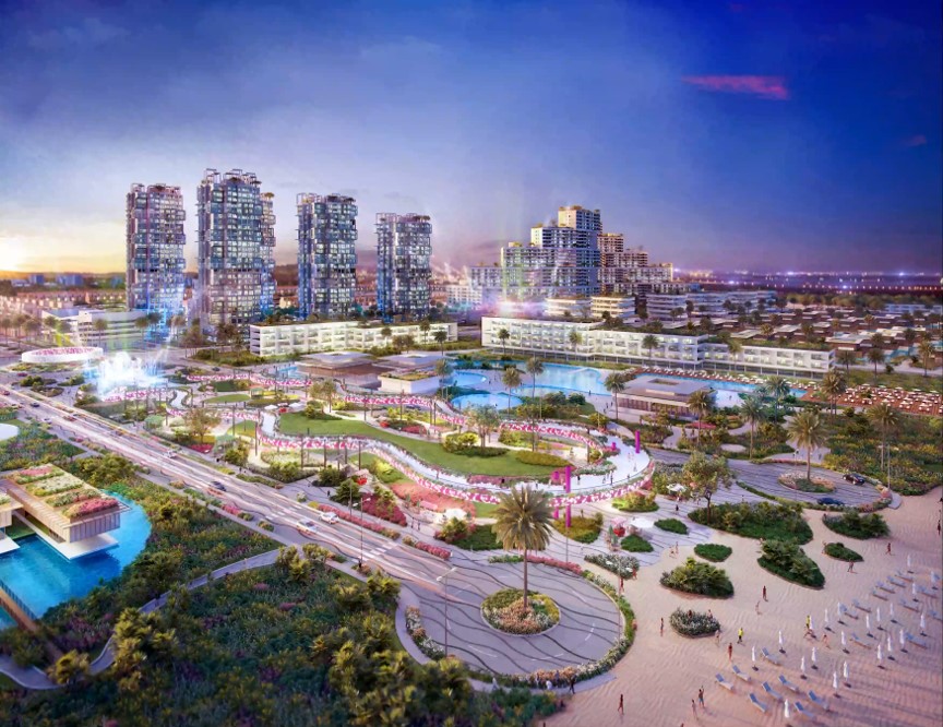 Quảng trường trung tâm rất lớn của dự án Thanh Long Bay