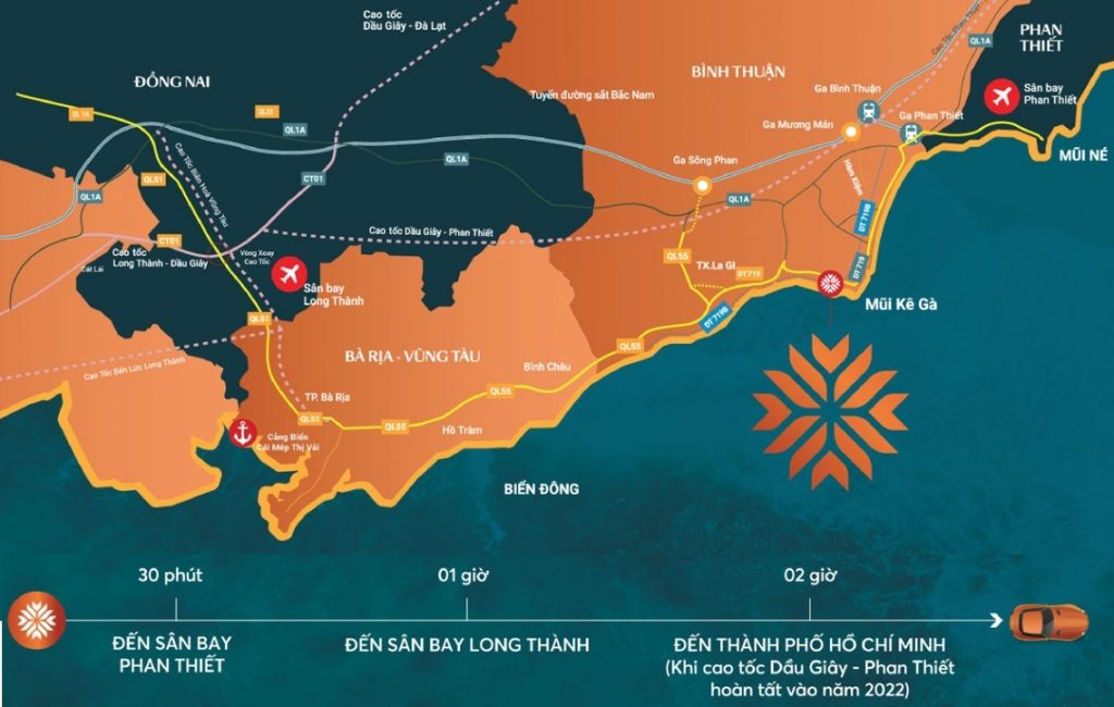 Bản đồ vị trí dự án Thanh Long Bay